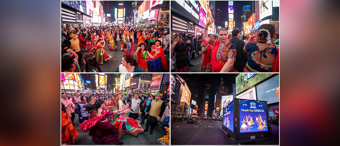 Garba in Times Square on occasion of Garba of Gujarat being recognized by UNESCO as Intangible Cultural Heritage of Humanity
