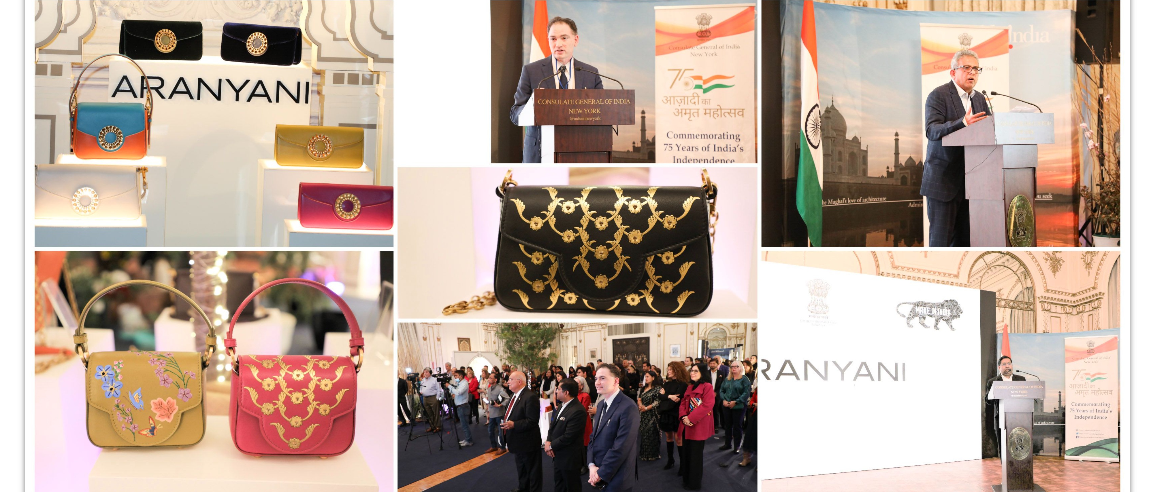  India's luxury handbag brand 'Aranyani' launched at Consulate General of India, New York