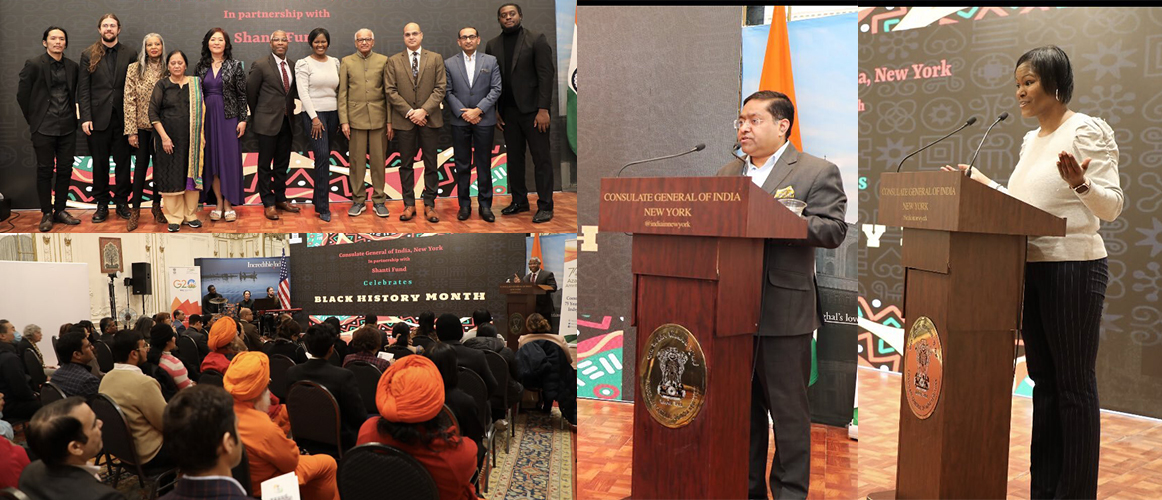  Consulate General of India, New York celebrated the Black History Month 2023 in partnership with Shanti Fund at the Consulate