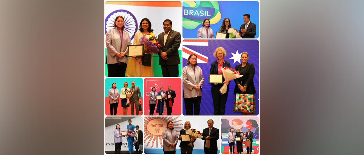  On the Occasion of International Women's Day 2023, the Consulate General of India, New York hosted SOFC, NY which honored women achievers from 15 countries.