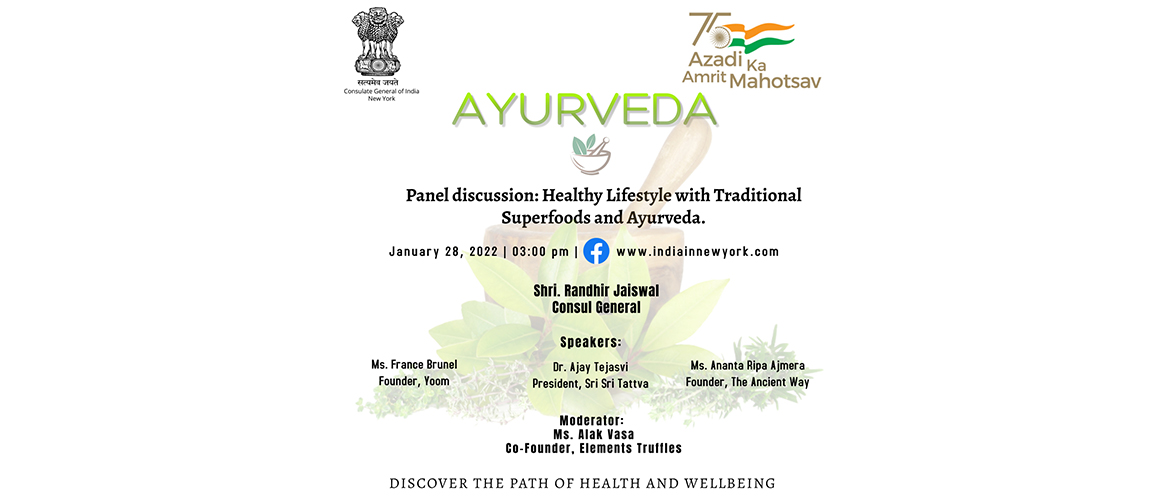 Panel discussion: 'Healthy Lifestyle with Traditional Superfoods and Ayurveda'