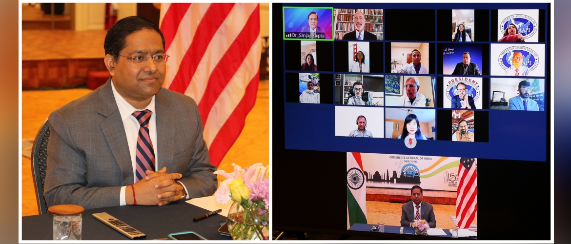  Virtual welcome to Consul General Randhir Jaiswal by AAPI East Coast Chapter on August 06, 2020