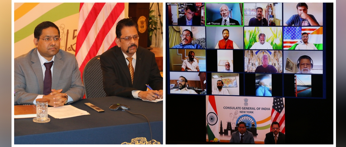  Virtual welcome to Consul General Randhir Jaiswal by  FOMAA & Kerala Community on August 07, 2020