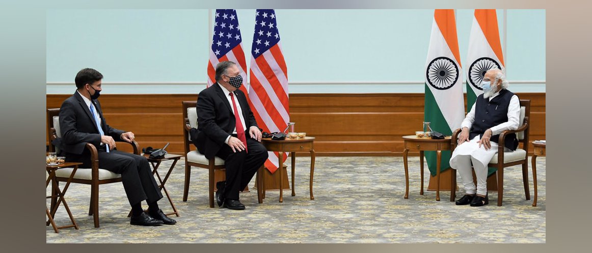  U.S. Secretaries of State and Defense, Michael R. Pompeo and Mark T. Esper called on the Prime Minister in New Delhi